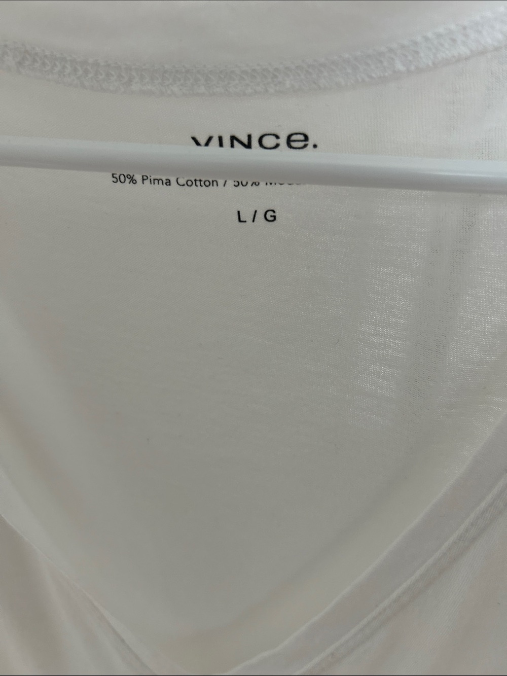 Vince white T size L - Picture 2 of 2